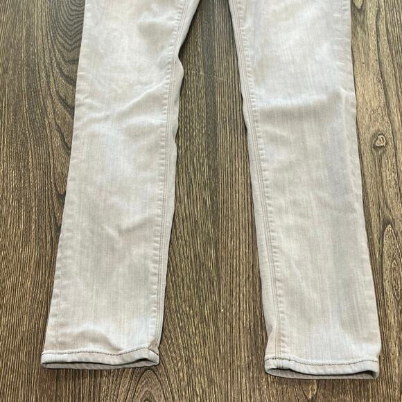 Express Jeans Womens Legging Mid Rise Stretch Denim Cotton Blend Light Grey Sz 6 - Picture 2 of 11